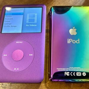 Apple iPod Classic Purple Pink Rainbow 7th generation 160gb